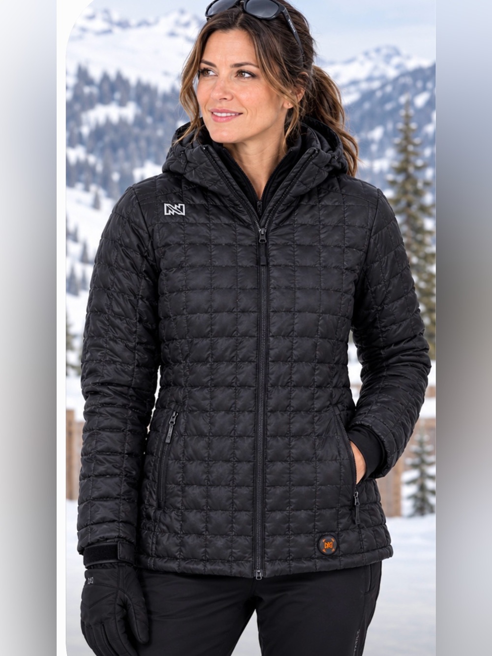 Fieldsheer Mobile Warming Heated Puffer Jacket Women's LG NWOT